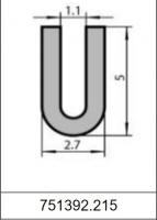 Профиль П-образный силиконовый 751392.215